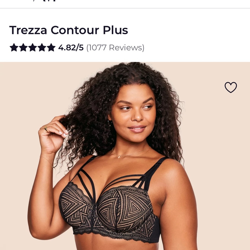 Adore Me Trezza Contour Plus bra in black  size 38G
